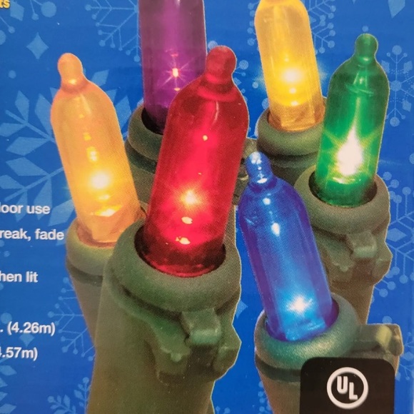 Lot of 2 Merry Brite 70 Ct Holiday LED Multicolor String Lights Green Wire - Picture 3 of 8